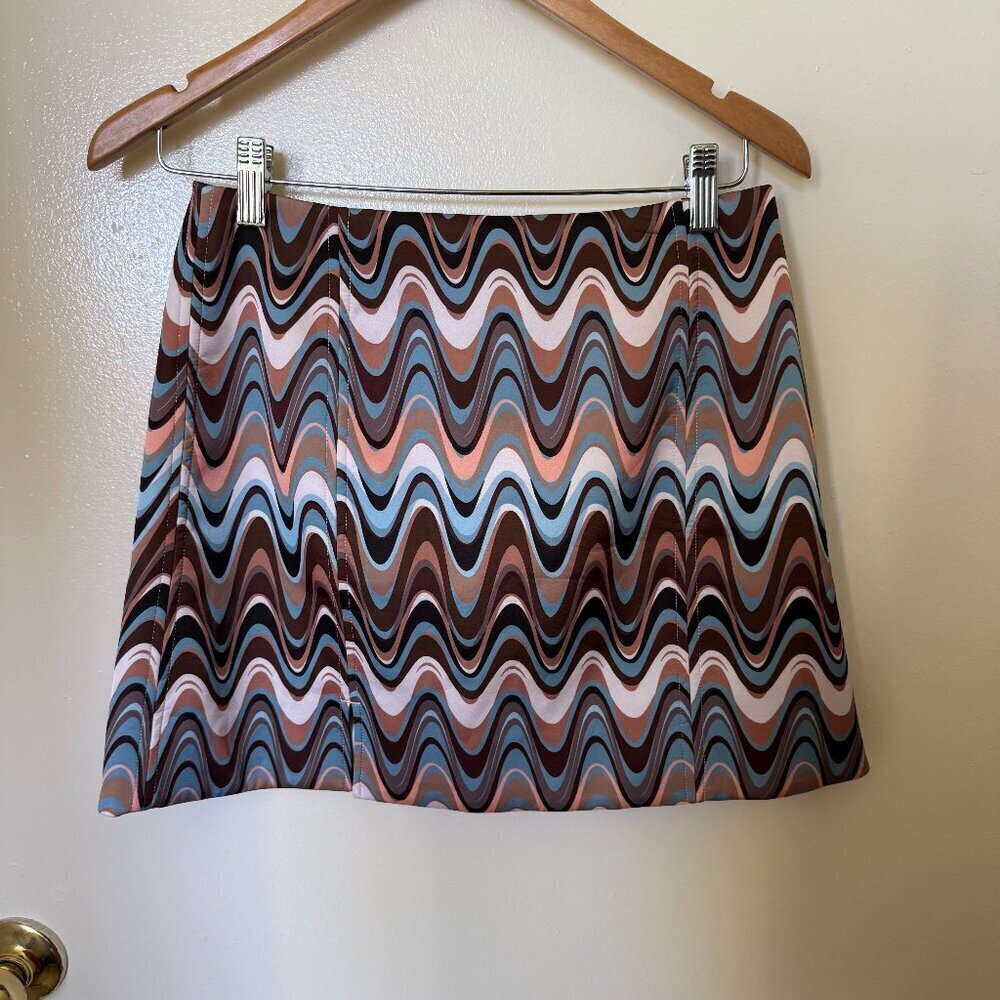 NWT Finders Keepers Tonal Swirl Neoprene Mini Skirt S​​​